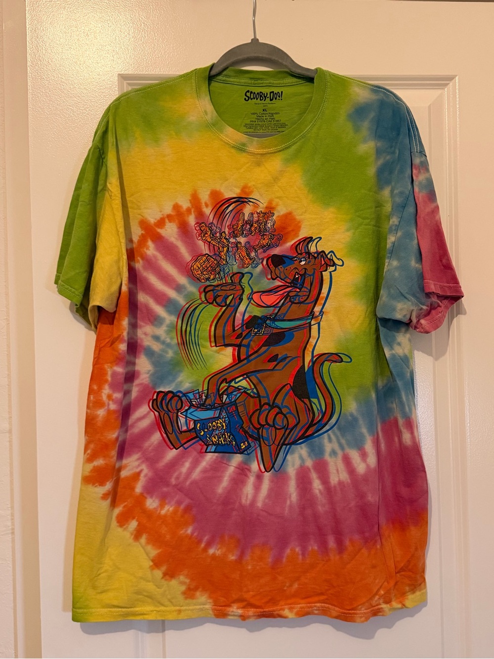 Tie-Dye Scooby-Doo Graphic Tee in XL
